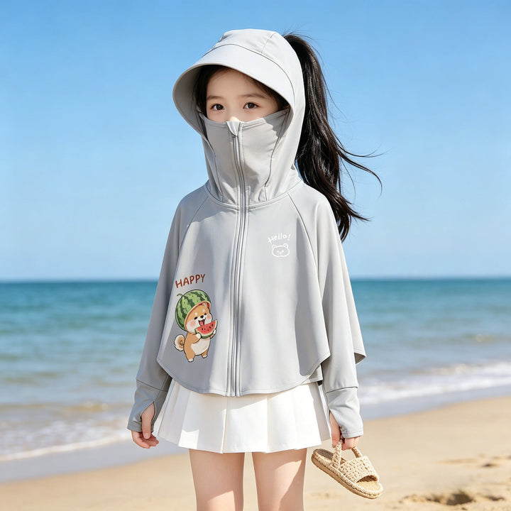 Women's lightweight UV protection sun jacket with hood and thumbholes for girls Mune Fashion