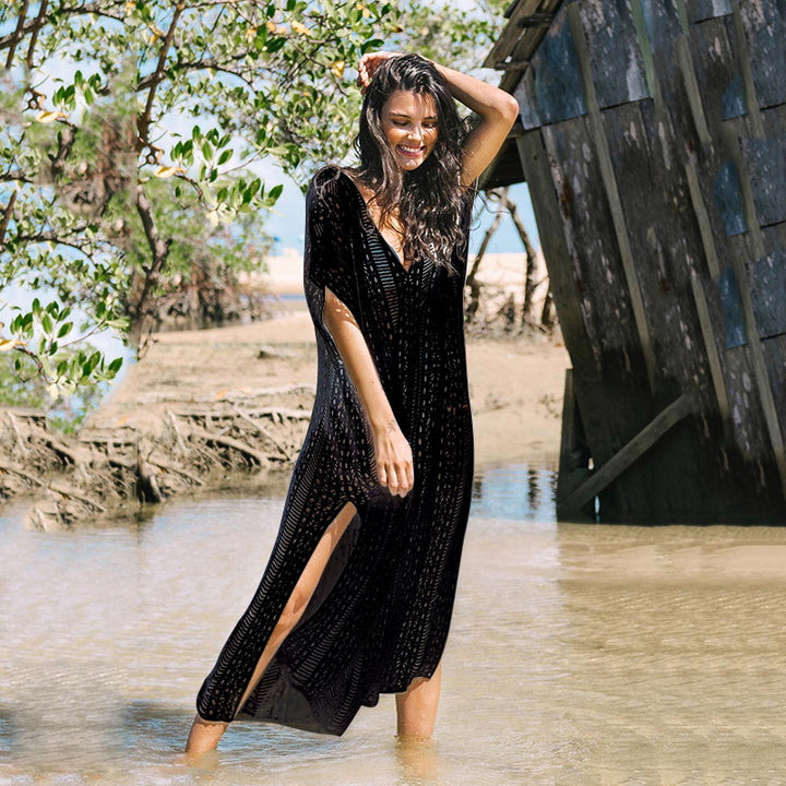 Women's airy crochet beach cover-up Mune Fashion
