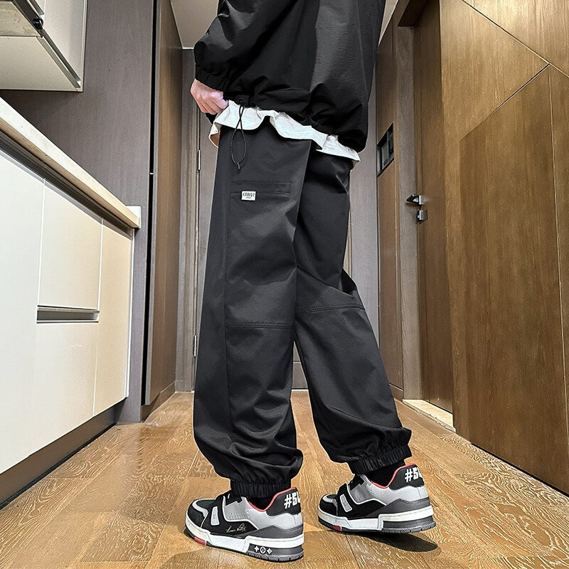 Men's Water-Repellent Tech Jogging Pants with Elastic Hem, Drawstring, and Durable Seams Mune Fashion