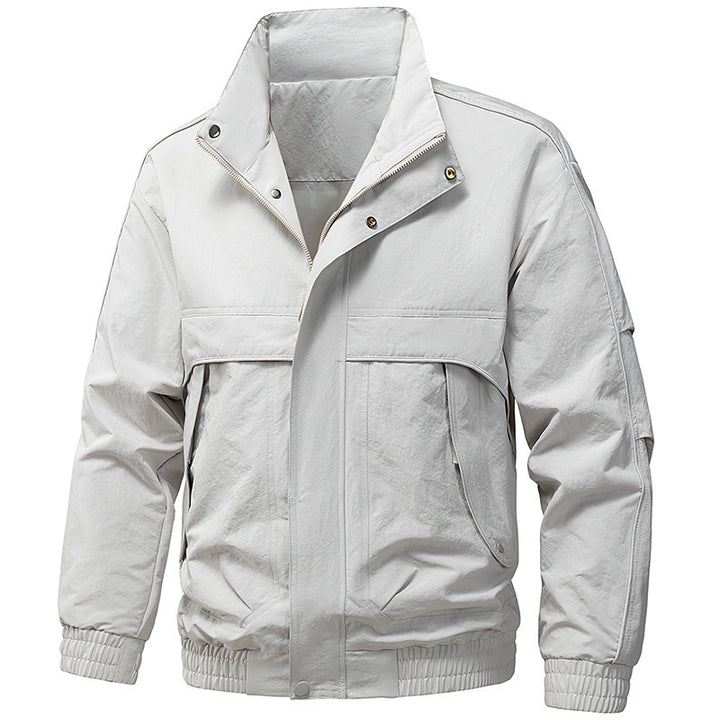 Men's technical hooded softshell jacket with adjustable hood and utility pockets Mune Fashion