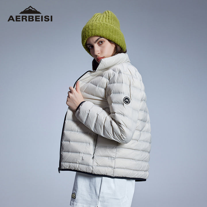 Men's ultralight quilted down jacket with stand-up collar Mune Fashion