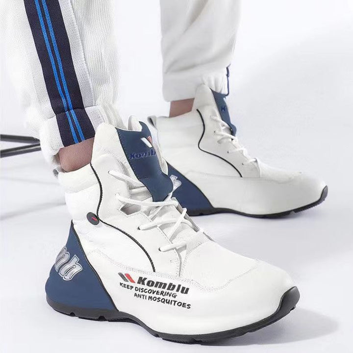 Men's High-Top Performance Sneaker made of breathable synthetic leather with shock-absorbing sole Mune Fashion
