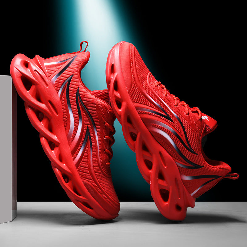 Men's nan sporty running shoes with innovative hollow sole and breathable mesh fabric Mune Fashion