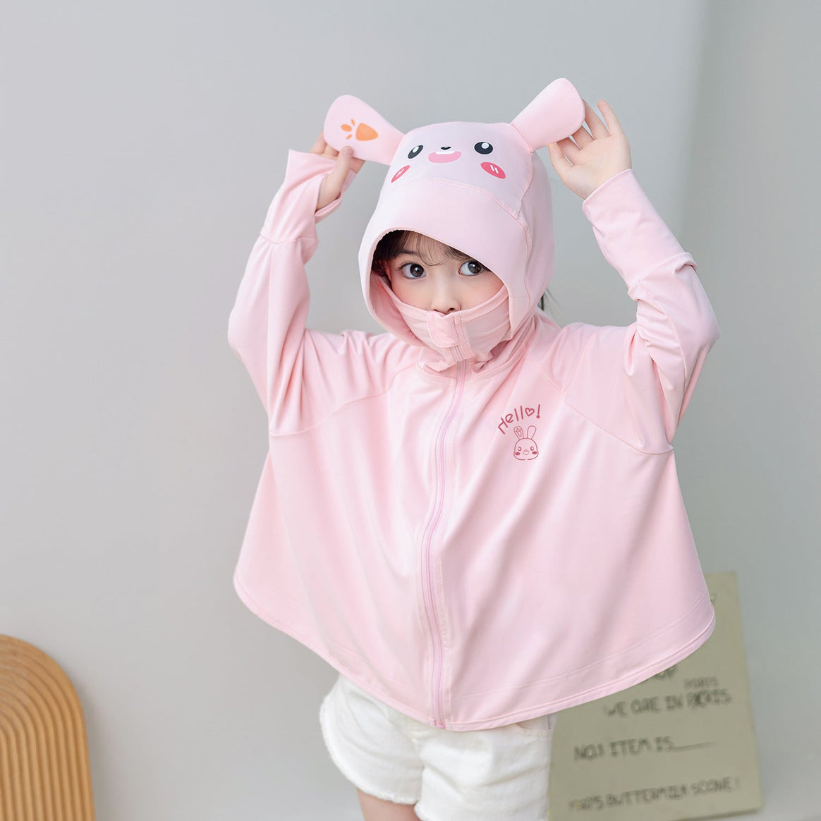 Girls practical hoodie jacket with playfully animalistic design Mune Fashion