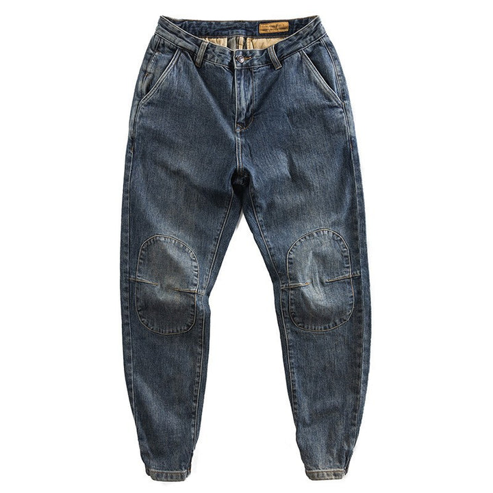 Men's Casual Jeans with Reinforced Knees Mune Fashion