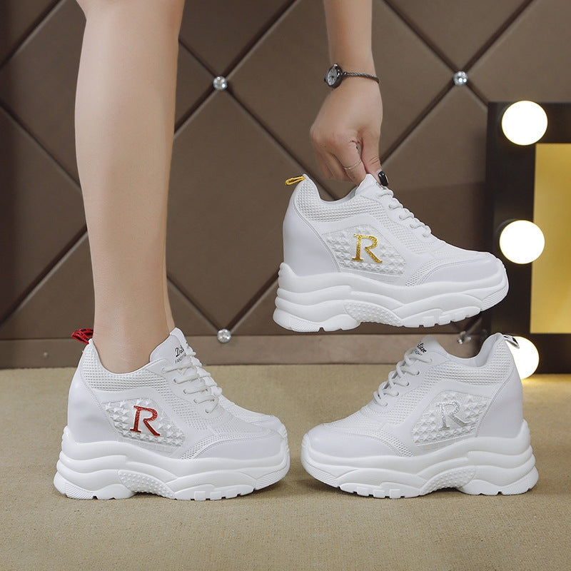 Women Chunky Sneakers with breathable mesh surface and lightweight comfort Mune Fashion