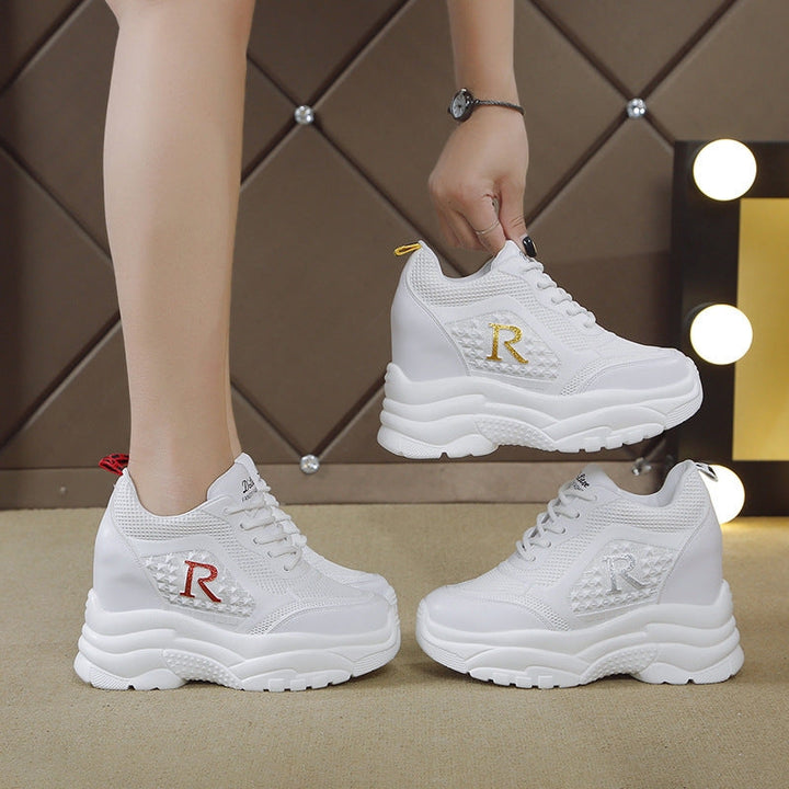 Women Chunky Sneakers with breathable mesh surface and lightweight comfort Mune Fashion