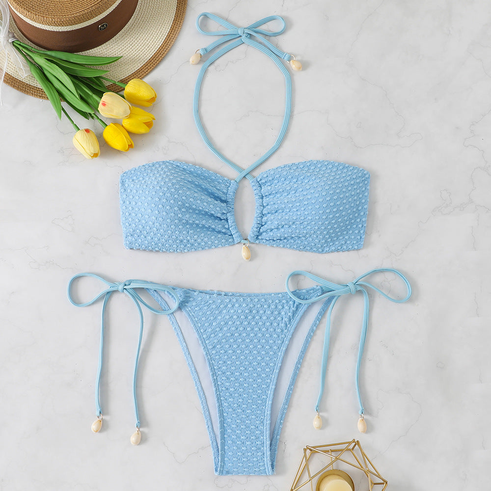 Women’s bikini set with elegant tie-strap system and trendy cut-out Mune Fashion