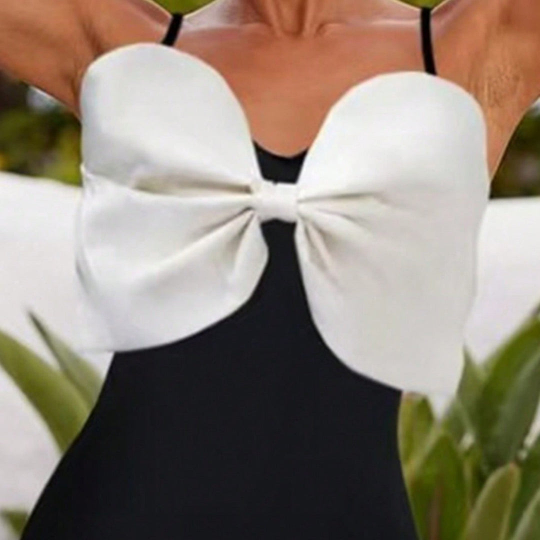 Women's one-piece with stylish bow design Mune Fashion