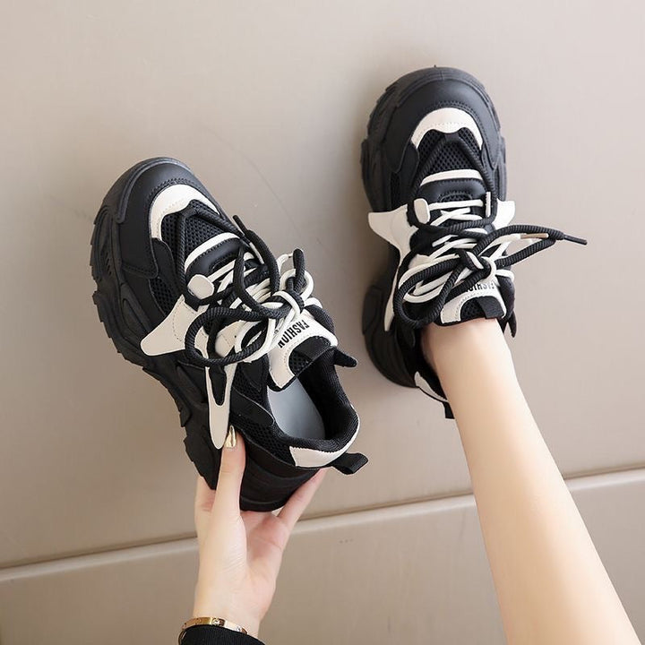 Women's Chunky Sneakers with breathable mesh upper and sturdy profile Mune Fashion