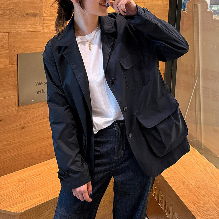 Women Stylish Utility Jacket with Practical Pockets Mune Fashion