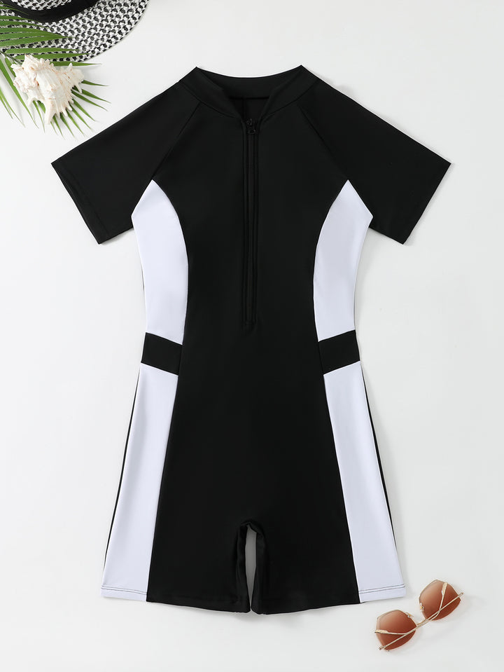 Women Short Sleeve Surf Suit Mune Fashion