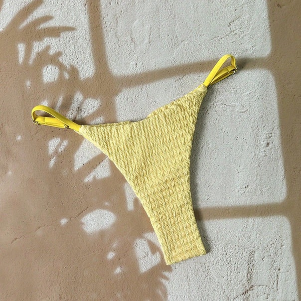Women’s bikini bottom with fashionable high cut and adjustable straps Mune Fashion