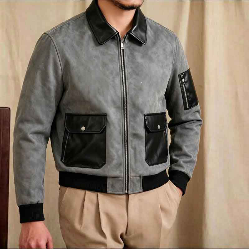 Men's Fashionable Chic Bomber Jacket Mune Fashion
