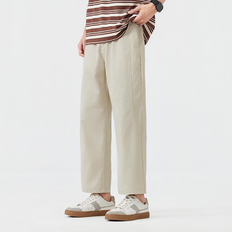 Men's Casual Relaxed Fit Fabric Pants Mune Fashion