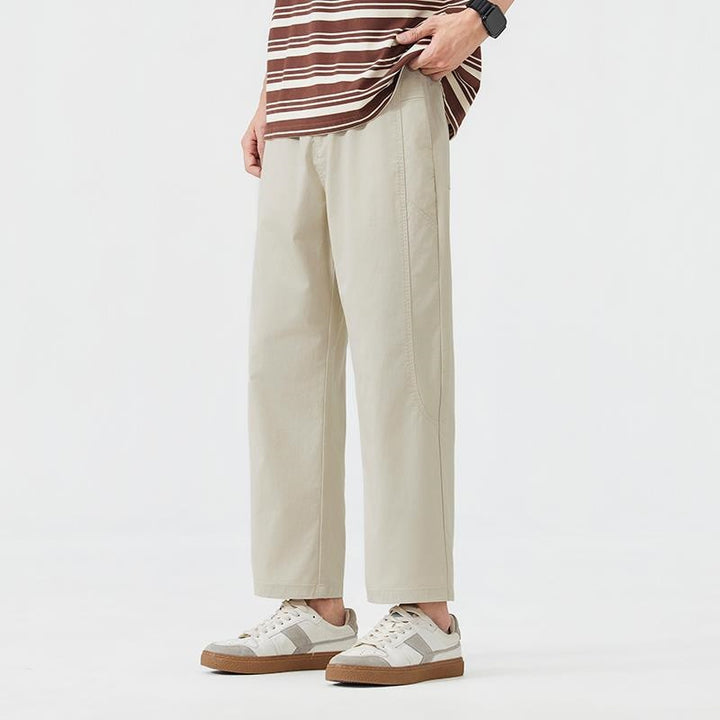 Men's Casual Relaxed Fit Fabric Pants Mune Fashion