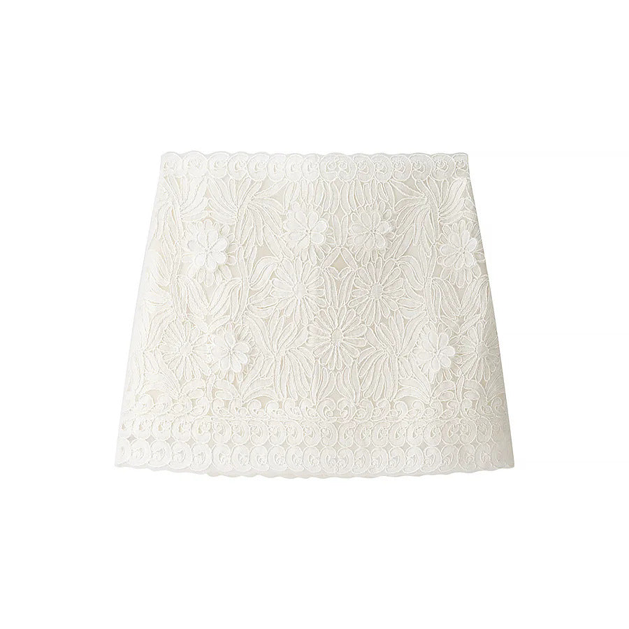 Women's embroidered ruffle blouse with pleated front, ribbon tie, and wide bell sleeves Mune Fashion