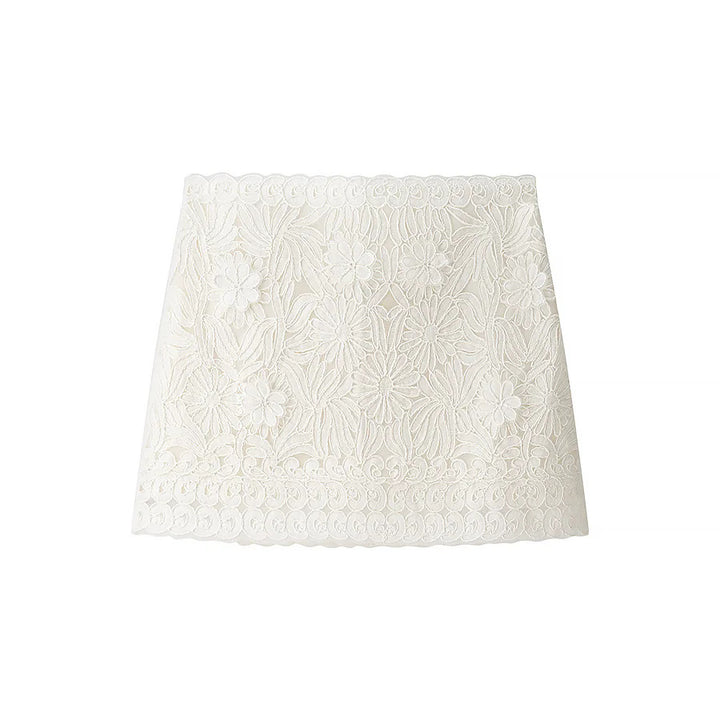 Women's embroidered ruffle blouse with pleated front, ribbon tie, and wide bell sleeves Mune Fashion