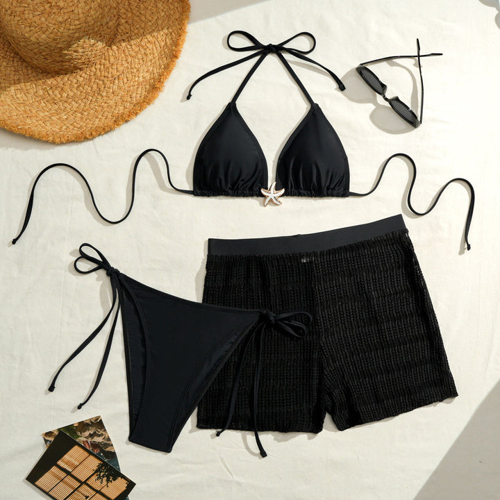Women's bikini set with adjustable top and comfortable skirted shorts Mune Fashion