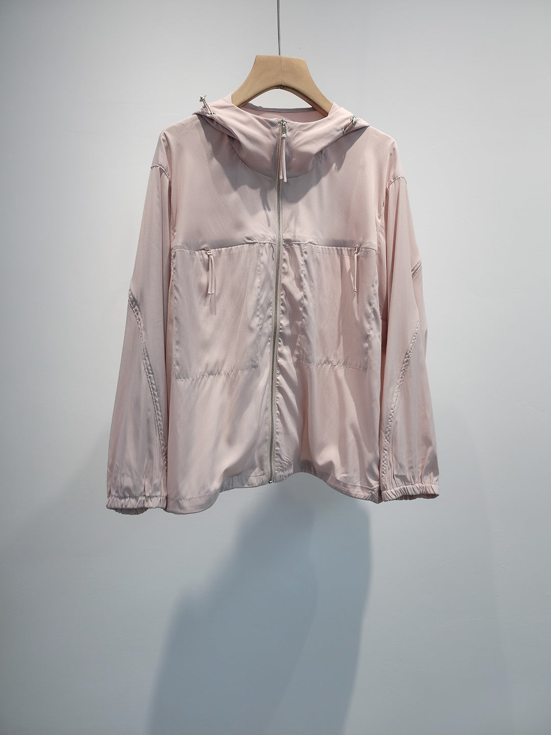 Women Lightweight Hooded Windbreaker Mune Fashion