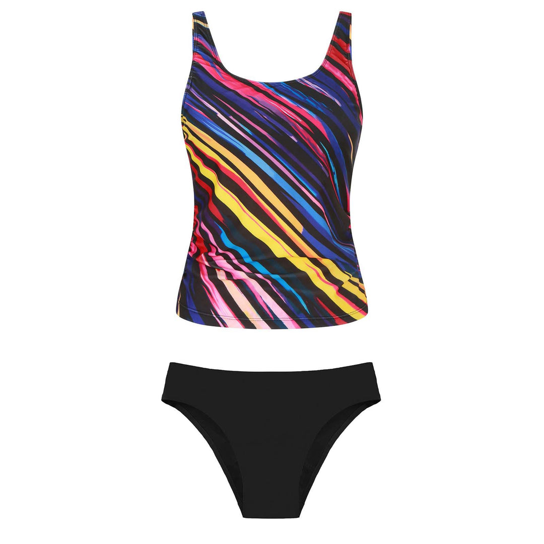 Women's bikini set with floral top and classic bottom Mune Fashion