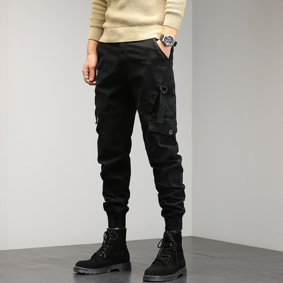 Men's Tapered Cargo Jogger with D-Ring, Knee Panels and Elastic Cuffs Mune Fashion