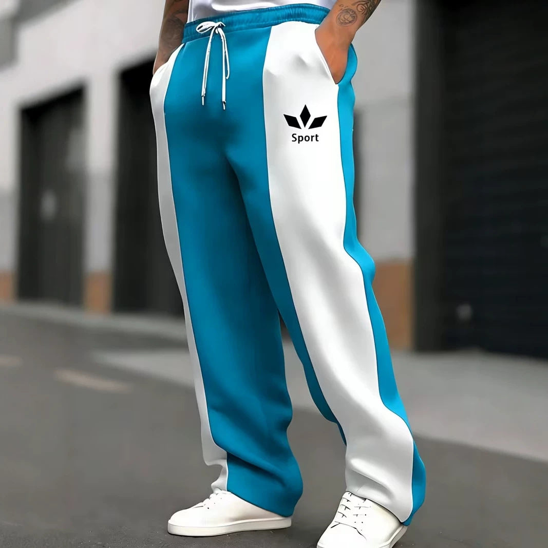 Men's sporty joggers with side stripes Mune Fashion