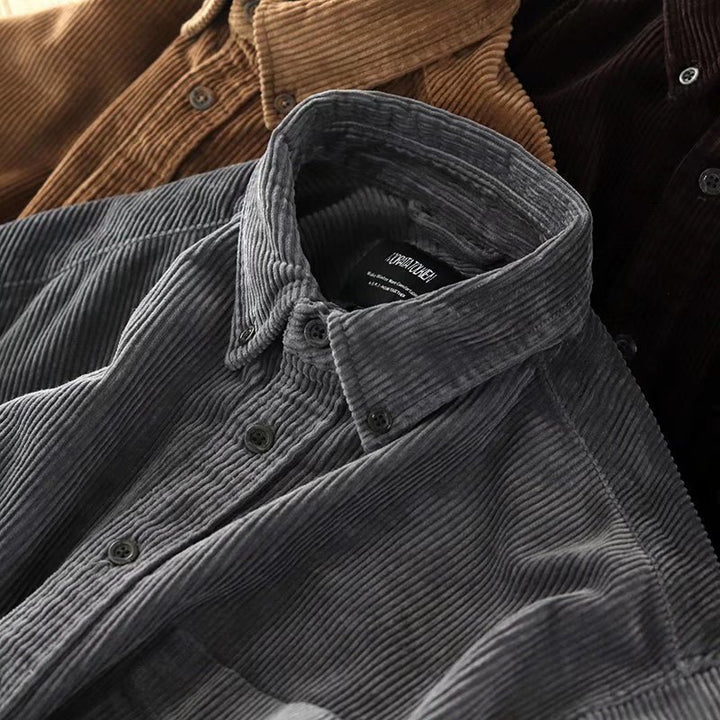 Men's Comfortable Cord Shirt Mune Fashion