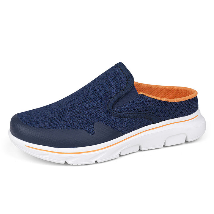 Women's open heel slipper with seamless mesh fabric, padded comfort insole, and shock-absorbing lightweight sole Mune Fashion