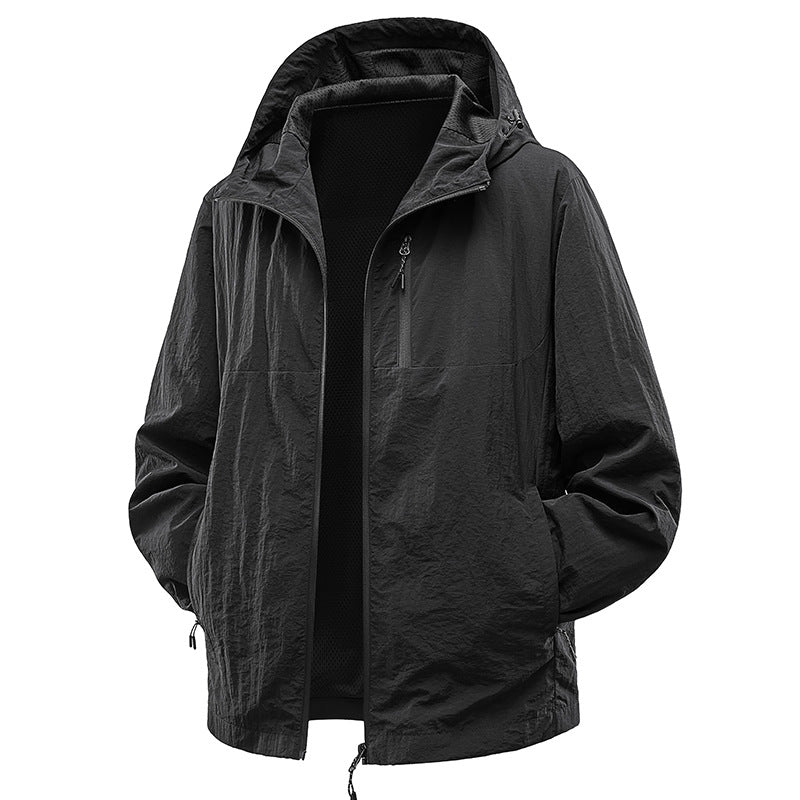 Men's Lightweight and Breathable Rain Jacket Mune Fashion