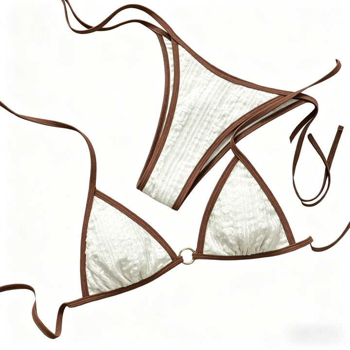 Women's Triangle Bikini with Elegant Details Mune Fashion