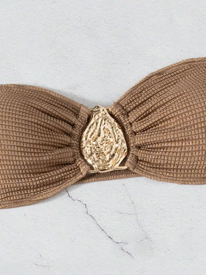 Women's bandeau bikini with sophisticated skirt Mune Fashion