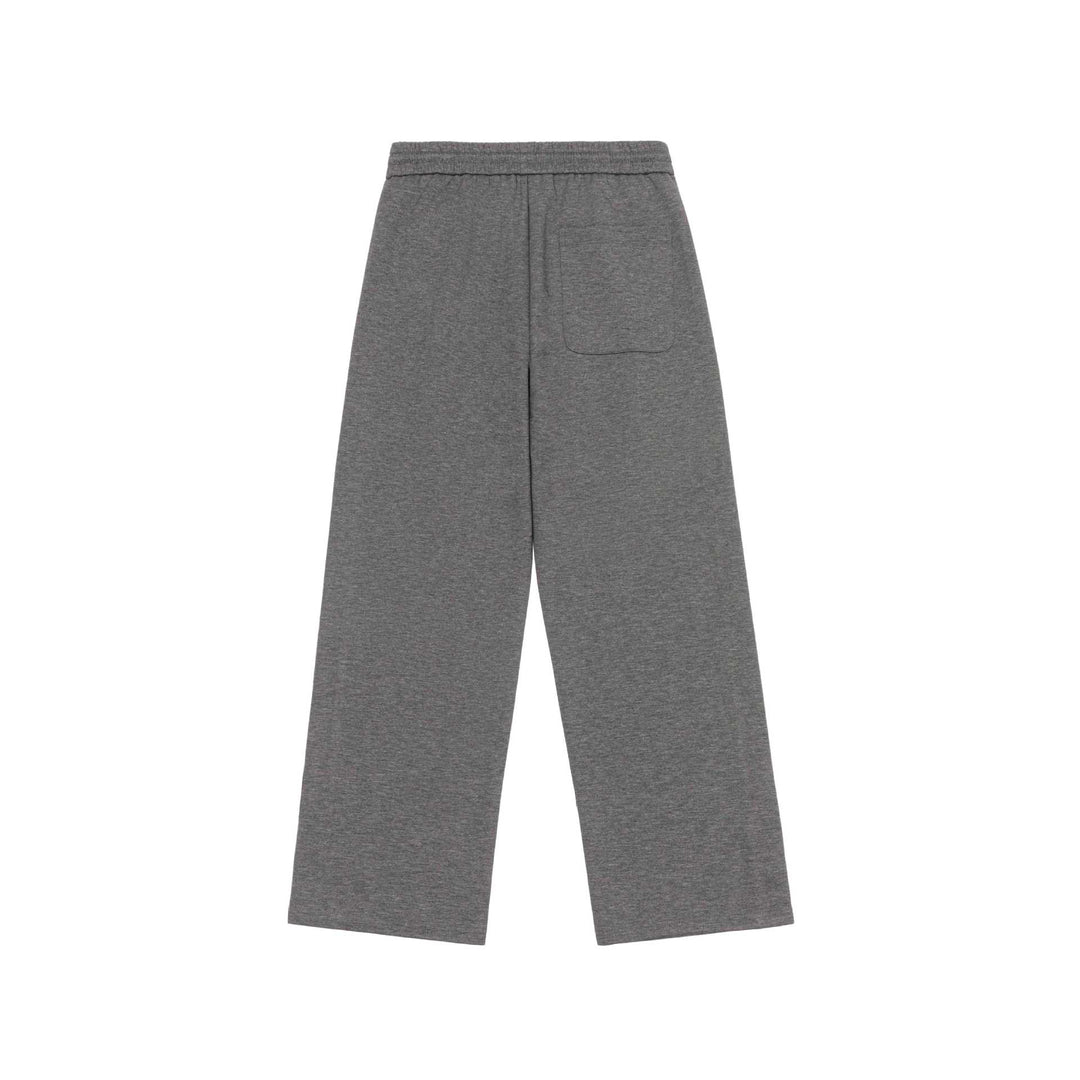 Women's wide joggers made of cotton blend with contrast side stripes and drawstring Mune Fashion