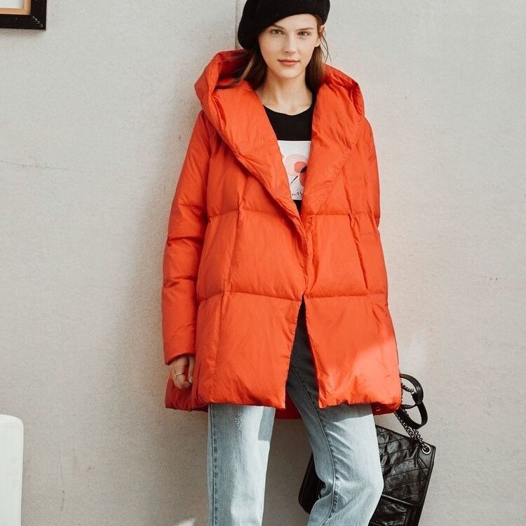 Women Fashionable Oversized Down Jacket Mune Fashion