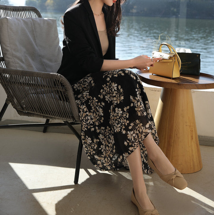 Women's Elegant Blazer with Fine Fabric Mune Fashion