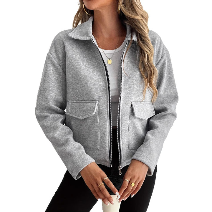 Women's Fashion Fleece Jacket with Zipper
