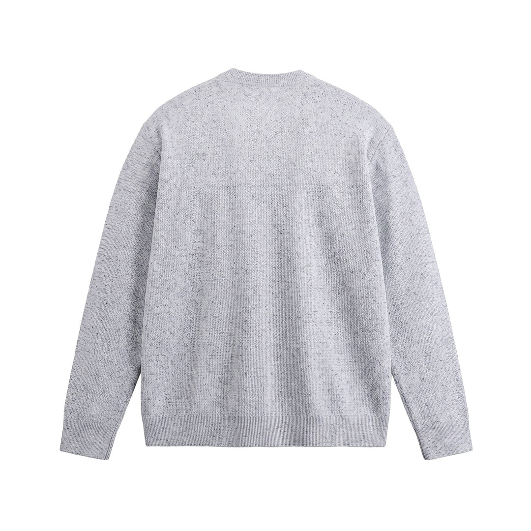 Men's Structured Henley Knit Sweater with Triple Button Placket Mune Fashion