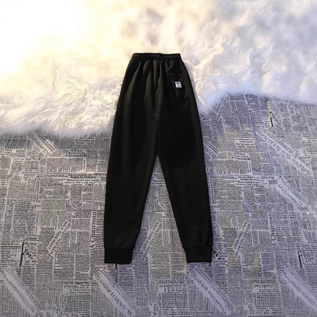 Women's Comfortable Leisure Pants with Elastic Waistband Mune Fashion