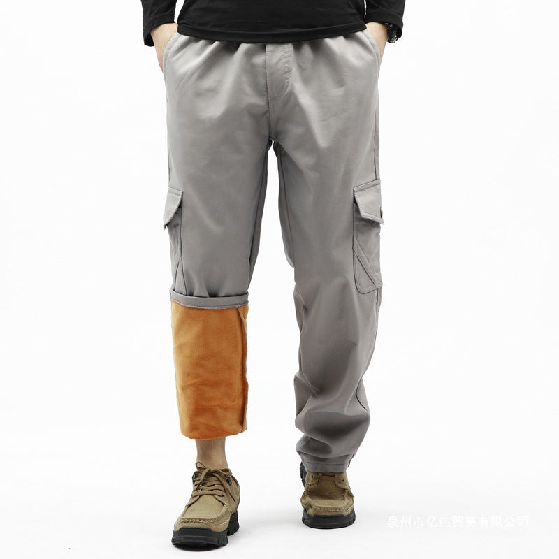 Men's Technical Cargo Pants with Thermal Lining, Inseam, Patch Pockets & Adjustable Hem Mune Fashion