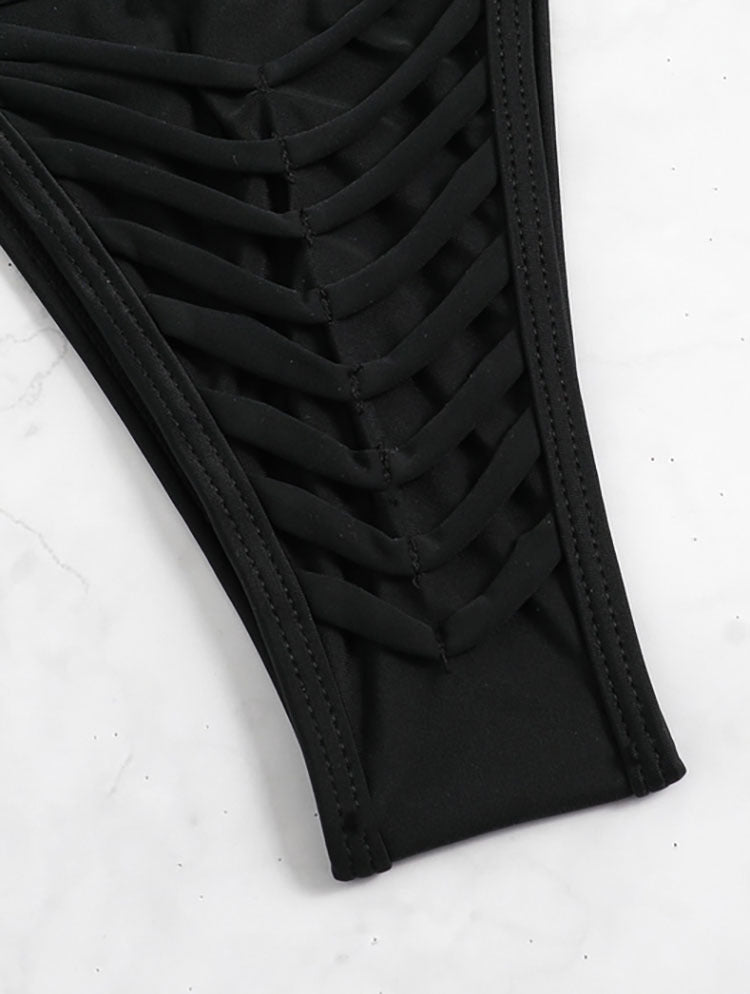 Ladies triangle bikini with decorative ties Mune Fashion