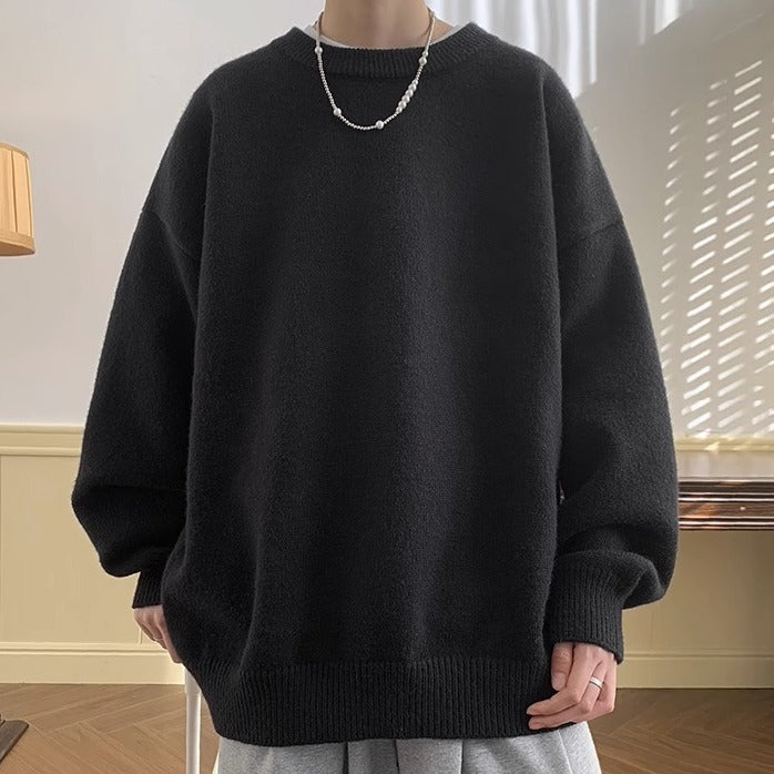 Unisex Oversized Snuggle Sweater with Round Neck Mune Fashion