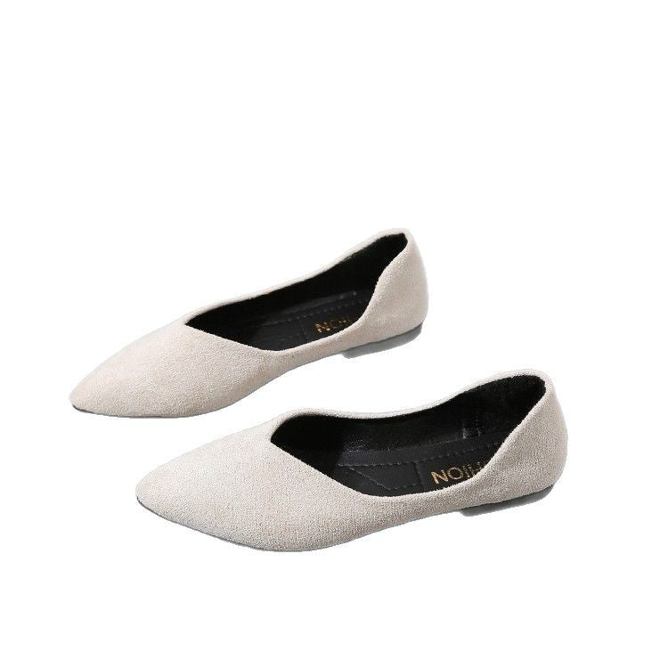 Ladies' o pointed ballerina in microvelours with padded comfort insole Mune Fashion