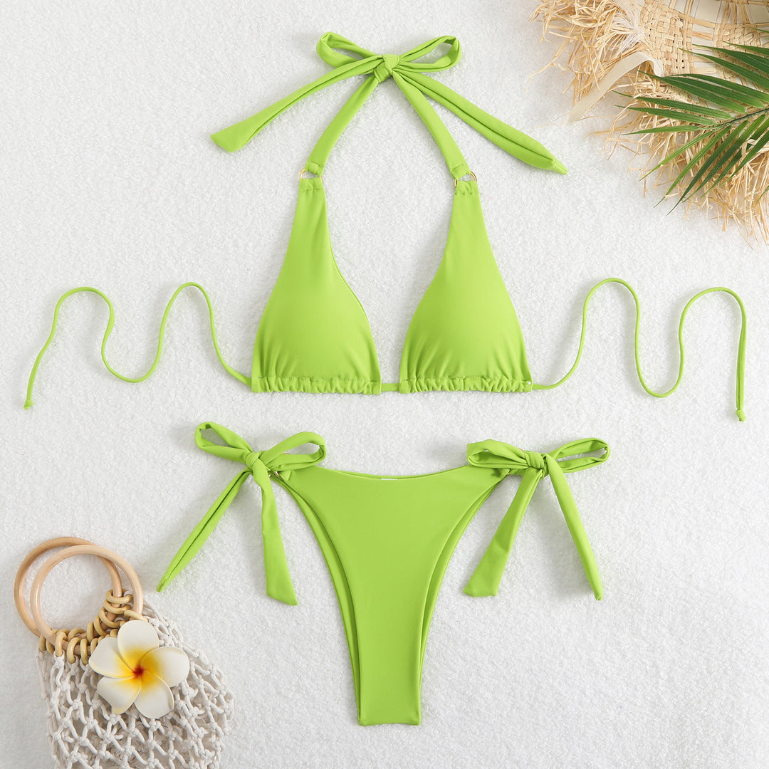 Women's Triangle Bikini with Adjustable Ties Mune Fashion
