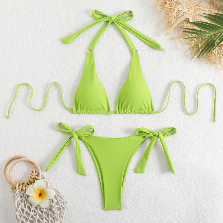 Women's Triangle Bikini with Adjustable Ties Mune Fashion