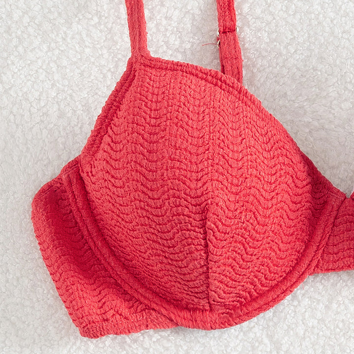 Women's Push-Up Bikini with stylish textures Mune Fashion