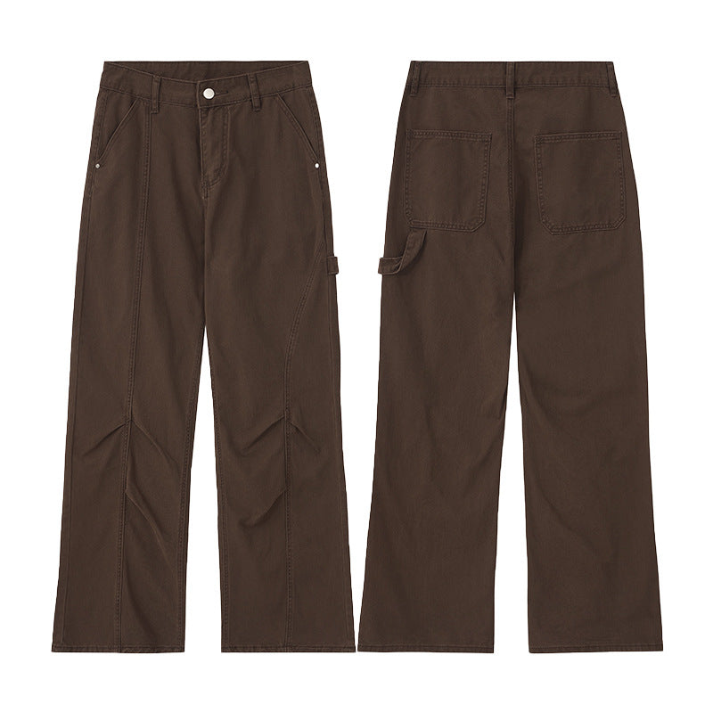 Men's loose carpenter pants made of cotton twill with hammer loop and reinforced seams Mune Fashion