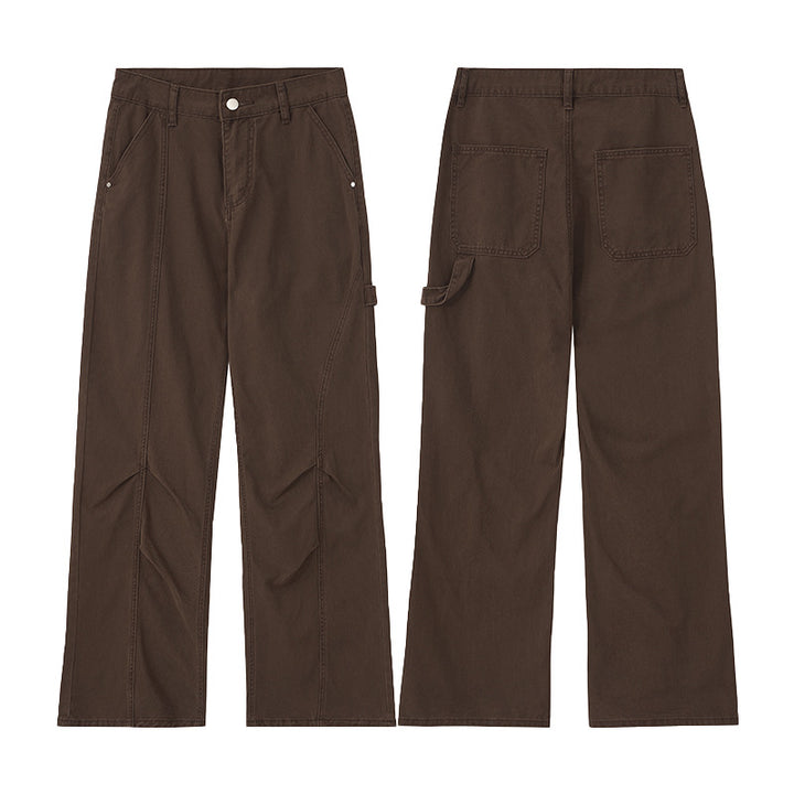 Men's loose carpenter pants made of cotton twill with hammer loop and reinforced seams Mune Fashion