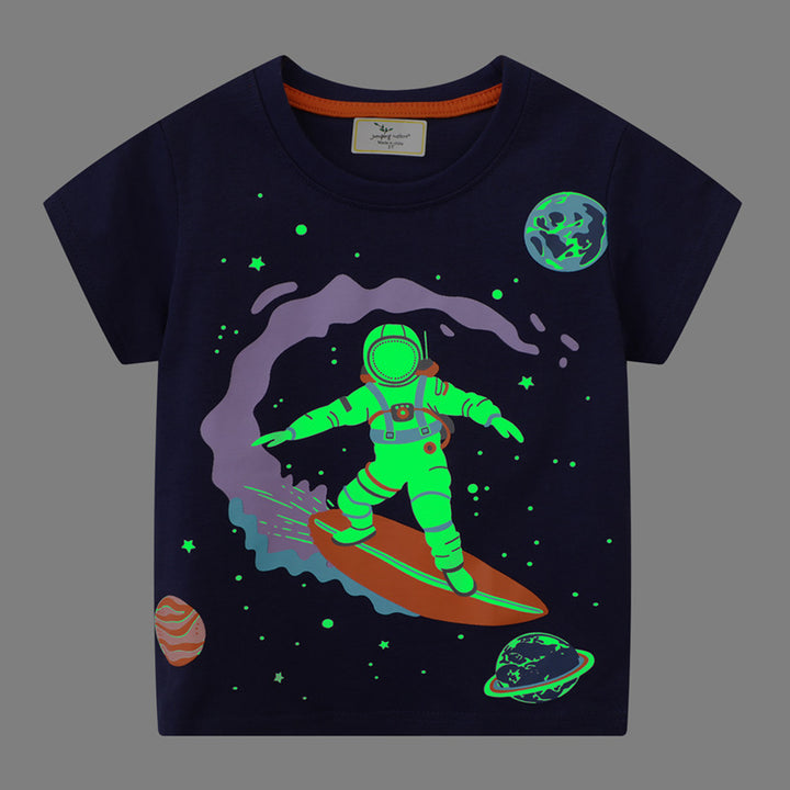 Boys T-shirt with luminous space design Mune Fashion