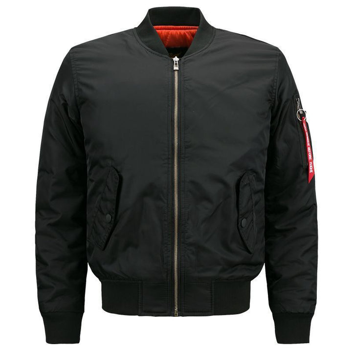 Men's windproof pilot bomber jacket with padded lining and arm pocket Mune Fashion