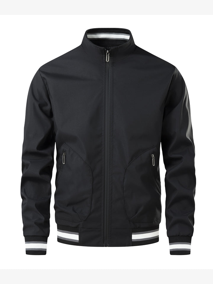 Men's sporty lightweight transitional jacket with high collar Mune Fashion